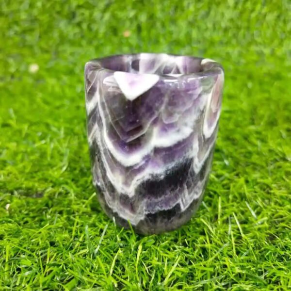 Natural Healing Gemstone Crystal Cup Hand Carved Crystal Crafts Agate And White Jade Cup For Gift LCK
