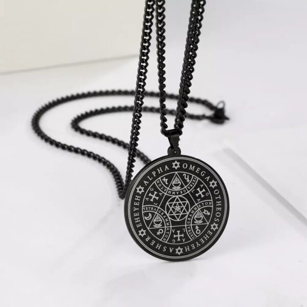 Wicca Tetragrammaton Pagan Pentagram Star of David Pendant Supernatural necklace