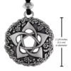 Pewter Pentacle of the Goddess Pendant Pentagram Necklace Wicca Witch Talisman