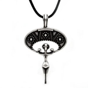 1 Handmade Amulet Slavic Lunula Norse Viking  Pendant Necklace XL-136