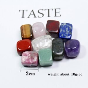 Magicun Stone~10 pieces/box big size Natural Chakra Tumbled Stone Gemstone Rock Mineral Crystal polish Healing meditation for feng shui decor