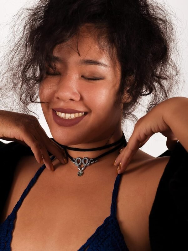 Sacina Gothic Snake Choker Necklace, Zinc Alloy Snake Pendant, Goth Choker, Goth Necklace, Goth Jewelry Gift for Women, Christmas Gift for Women