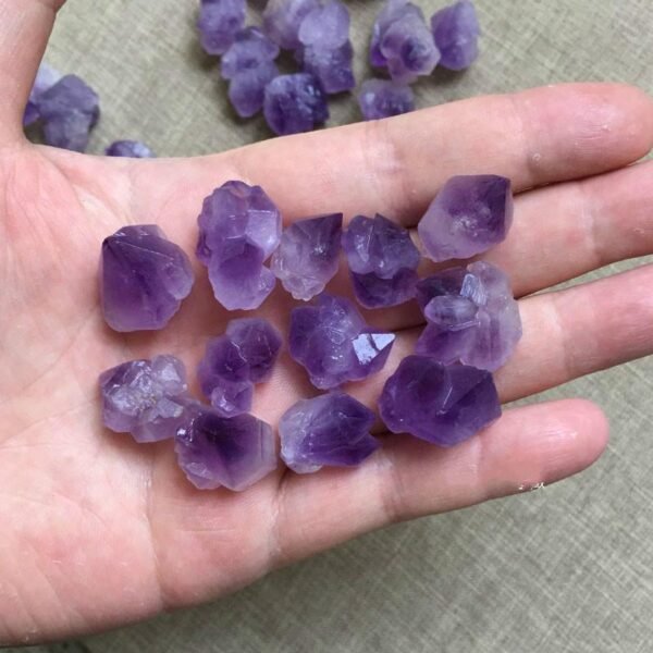Magicun Crystal~100g Natural  Amethyst Quartz Crystal Cluster Healing Stones Specimen Home Decoration Crafts  naturales y minerales