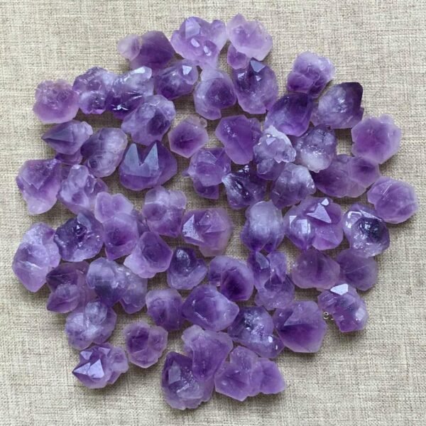 Magicun Crystal~100g Natural  Amethyst Quartz Crystal Cluster Healing Stones Specimen Home Decoration Crafts  naturales y minerales