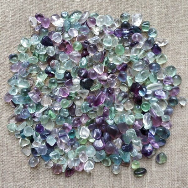 Magicun Crystal~100g Natural colorful fluorite gravel crystal original stone t landscaping stone aromatherapy healing gel crystal stone