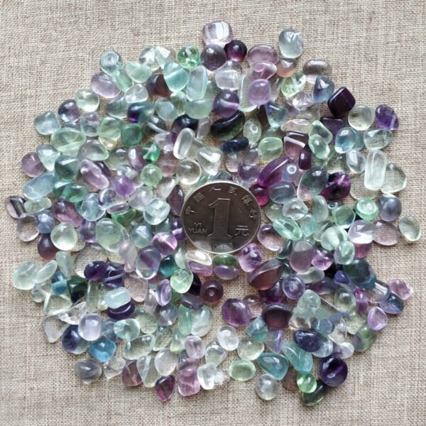 Magicun Crystal~100g Natural colorful fluorite gravel crystal original stone t landscaping stone aromatherapy healing gel crystal stone