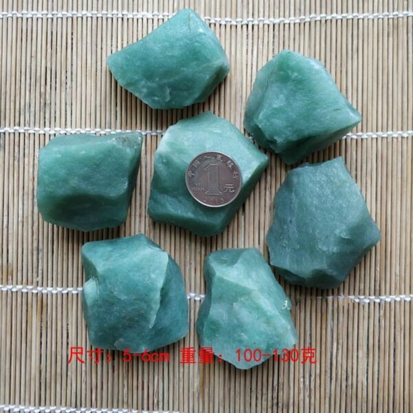 Magicun Crystal~100g chunk of Aventurine natural crystal stone wool gravel ore samples ornaments town house feng shui energy of rock crystal