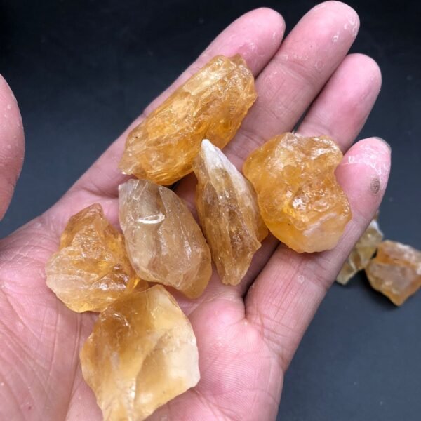 Magicun Crystal~100g natural Brazilian citrine original stone with large particles of gravel for Buddha Qibao Manza degaussing ornaments