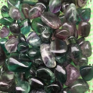 Magicun Crystal~100g natural colored fluorite gravel polished degaussing stone purple blue green fluorite gravel natural stones and minerals