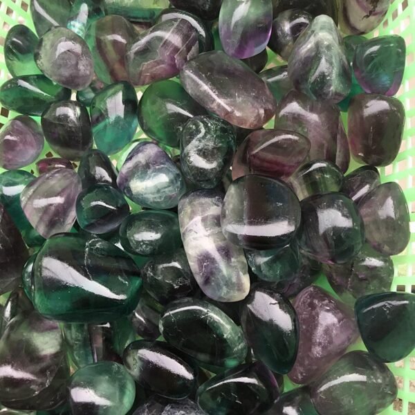 Magicun Crystal~100g natural colored fluorite gravel polished degaussing stone purple blue green fluorite gravel natural stones and minerals