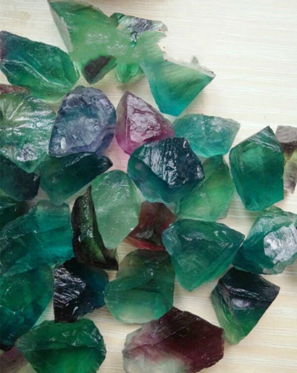 Magicun Crystal~100g pure natural crystal original stone fluorite color fluorite green yellow white crystal gravel pendant