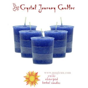 Magic Candle~Set of 5 "Creativity" Herbal Magic Reiki Charged Essential Oils Votive Candles
