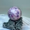 Natural powder lithium tourmaline ball energy gathering ball