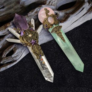 Crystal Wands: Hand-Carved Natural Amethyst Unlock The Magick