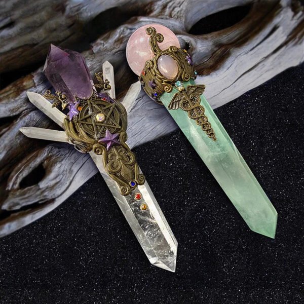 Crystal Wands: Hand-Carved Natural Amethyst Unlock The Magick