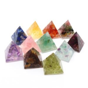 Magicun Crystal~11pcs per lot Ogan energy natural crystal stone pyramid ornaments home office feng shui ornaments