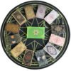 12 * 7cm Gold Foil Tarot Brand Fluorescent Green Crystal Box Set Board Game Waterproof and Wear-resistant High-end Astrology