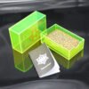 12 * 7cm Gold Foil Tarot Brand Fluorescent Green Crystal Box Set Board Game Waterproof and Wear-resistant High-end Astrology