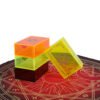 12 * 7cm Gold Foil Tarot Lemon Yellow Crystal Box Luxury Set Chess Board Game Waterproof and Wear-resistant Tape Manual