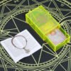 12 * 7cm Gold Foil Tarot Lemon Yellow Crystal Box Luxury Set Chess Board Game Waterproof and Wear-resistant Tape Manual
