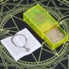 12 * 7cm Gold Foil Tarot Lemon Yellow Crystal Box Luxury Set Chess Board Game Waterproof and Wear-resistant Tape Manual