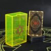 12 * 7cm Gold Foil Tarot Lemon Yellow Crystal Box Luxury Set Chess Board Game Waterproof and Wear-resistant Tape Manual