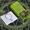 12 * 7cm Gold Foil Tarot Lemon Yellow Crystal Box Luxury Set Chess Board Game Waterproof and Wear-resistant Tape Manual