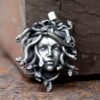 2024 New 316L Stainless Steel Men's Medusa Pendant Necklace Vintage Snake Animal Accessories wicca