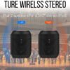 Bluetooth Speakers Portable Wireless, IPX6 Waterproof Outdoor Speaker with Subwoofer, TWS Dual Pairing Speakers Small Bluetooth Speaker