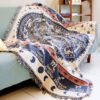130x180cm Constellation Large sofa blanket  Cotton Comping Hiking Carpet warm Bedspread tarot altar Tablecloth Astrology Tarot &Divination