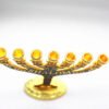 13cm Menorah Holder Candlestick Stand Jewish Chanukah Branches Candelabra Home Decoration Festival Decor