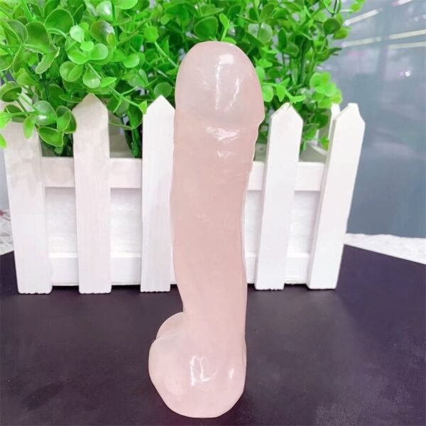 Yoni Crystals 14.5cm Large Long Natural Rose Quartz Crystal Massage Penis Wand Gemstone Yoni For Women Health Smooth Polished 1pcs| |