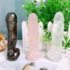 14.5cm Natural Gemstone Carving Penis Figurine Healing Crystal Carved Stone Fertility Amulet Home Decor Bachelorette Gifts 1pcs| |