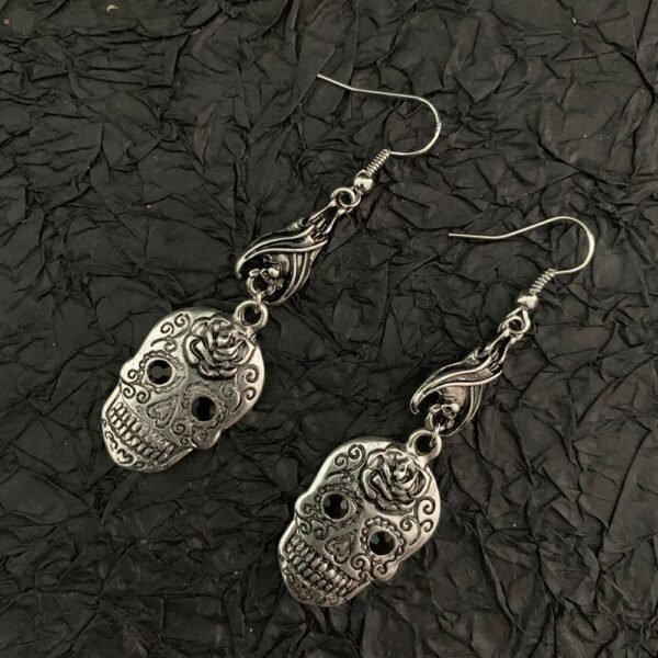 Pangan 15 styles of wicca earrings, moon, hand, sun, raw crystal, witch, skull, accessories, gifts