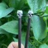 15cm Skull Hairpin Witch Accessories Wooden Hair Stick Witch Wand  Wicca Headwear Gift