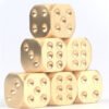 15x15x15mm Manual Polishing Solid Brass Dice Club Bar Supplies Copper Alloy Drinking Dices Board Game Entertainment Accessories   Game related