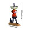 Halloween Witch Statue Hand Painted Figurine Mini Toy Crafts Creative Desktop Ornament for Home Living Room Bedroom Decoration