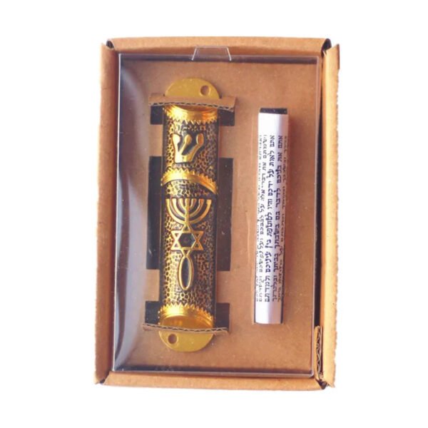 18 Lane Mezuzah Holy Land Market Shma For Door Metal Jewish Mezuza Judaica Gift Hanukkah Church Souvenirs