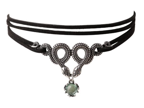 Sacina Gothic Snake Choker Necklace, Zinc Alloy Snake Pendant, Goth Choker, Goth Necklace, Goth Jewelry Gift for Women, Christmas Gift for Women