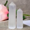 Selenite Tower Healing Stone for Meditation Crystal Healing Wand Selenite | Selenite Crystal Meditation | Selenite Tower Benefits Stones