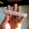 1PC good Quality Natural Rose Quartz Yoni Wands Gemstone Crafts Pleasure Wand Body Hand Massage Wood Magic Stone Ornament Gifts|Stones|