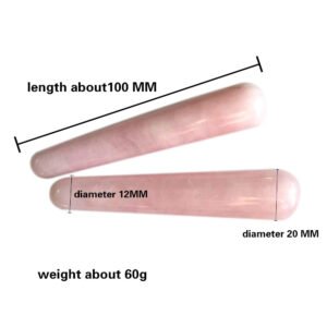 1PC good Quality Natural Rose Quartz Yoni Wands Gemstone Crafts Pleasure Wand Body Hand Massage Wood Magic Stone Ornament Gifts|Stones|