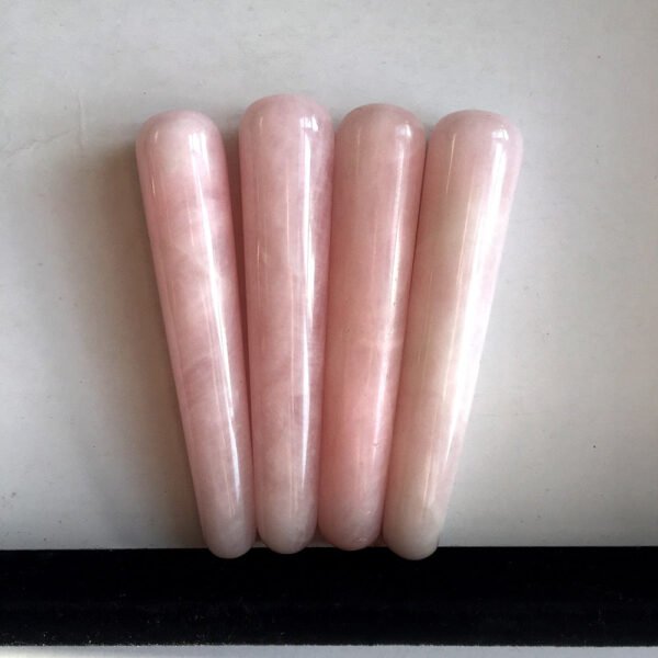 1PC good Quality Natural Rose Quartz Yoni Wands Gemstone Crafts Pleasure Wand Body Hand Massage Wood Magic Stone Ornament Gifts|Stones|