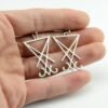 1Pair Handmade Lucifer Sigil Pendant Earring Charm Earring Geometric Personal Gift For Women