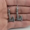 1Pair Vintage Viking Axe Earring For Women Amulet Earring Punk Jewelry