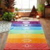 Rainbow Chakra Yoga Mat Sunscreen Shawl Hippy Boho Gypsy