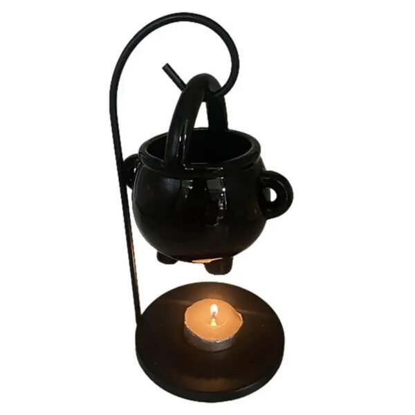 Hanging Cauldron Wax Burner Witch Caldron Pot Candle Holder Witchcraft Supplies Essential Oil Incense Aroma Diffuser Home Decor