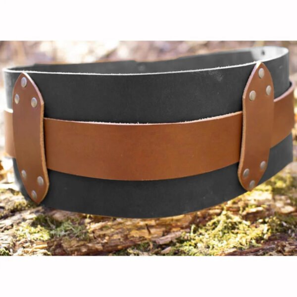 Medieval Larp Viking Warrior Wide Belt Waist Guard Armor Ancient Greece Rome King Double Layer Girdle Monarch Waistband For Men