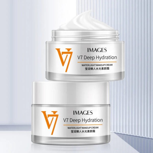 Lazy Concealer Cream Beauty V7 Natural Nude Makeup Instant Whitening Moisturizing Cream Vitamin H Nourish Skin Care Product 50g