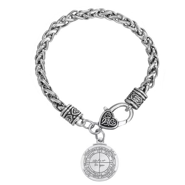 Talisman For Good Luck Key of Solomon Pentacle Seal Pendant Men Bracelet Amulet
